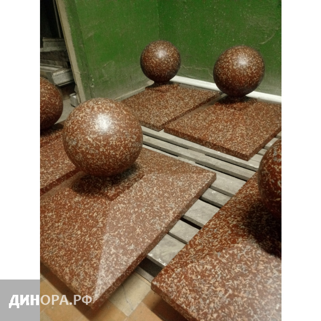 Колпак для забора 1,5×2 кирпича с украшением