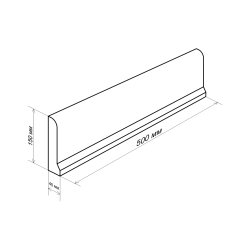 Блок для ограждений 288*288*140 мм