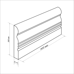 Блок перегородочный 433*433*140 мм