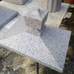 Колпак на забор пирамида 1,5×1,5 кирпича