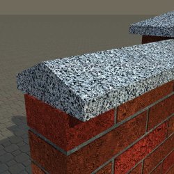 Парапет для забора на полкирпича