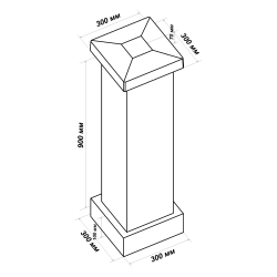 Столб-тумба для балюстрады