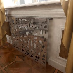 Экран декоративный зеркальный 