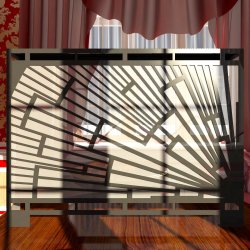 Экран декоративный зеркальный 