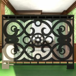 Экран декоративный зеркальный 