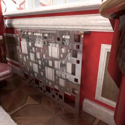 Экран декоративный зеркальный 