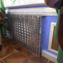 Экран декоративный зеркальный 