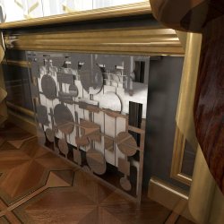 Экран декоративный зеркальный 