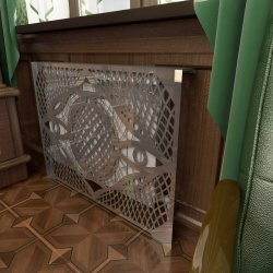 Экран декоративный зеркальный 