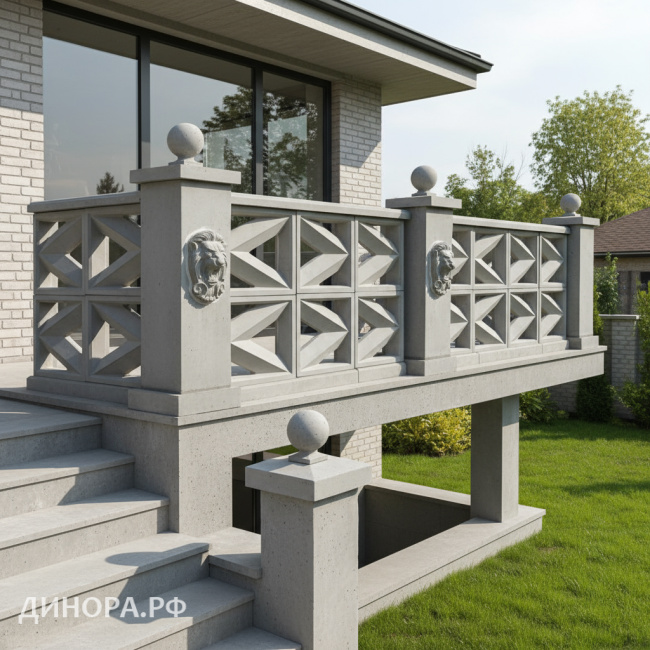 Блок декоративный 433*433*140 мм