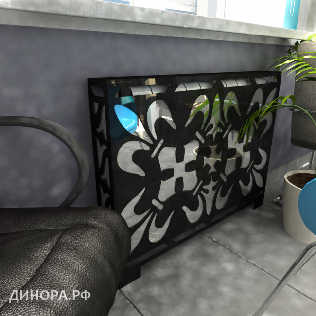 Экран декоративный зеркальный 