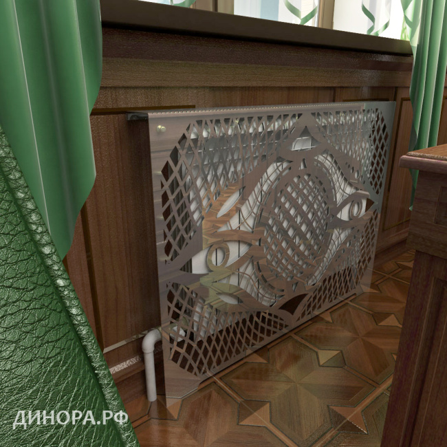 Экран декоративный зеркальный 