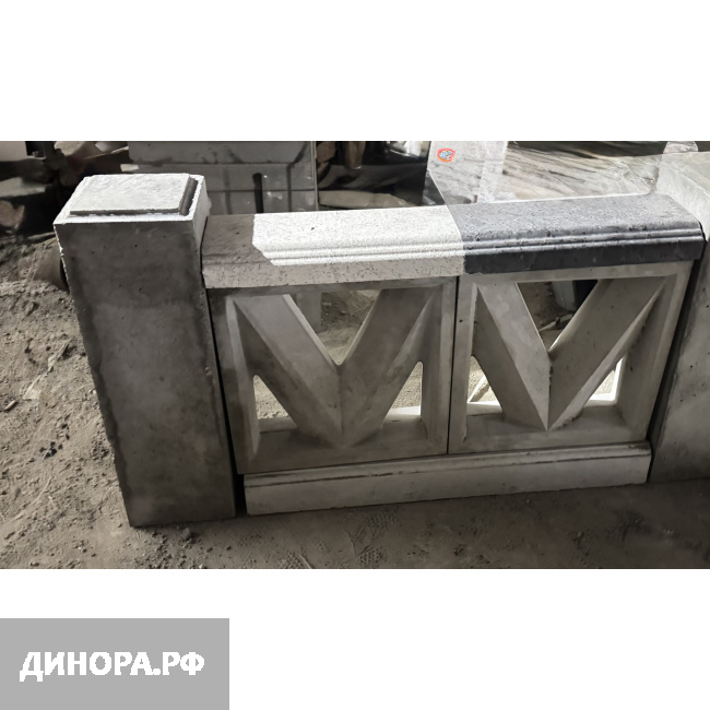 Столб бетонный 650*200*200                      